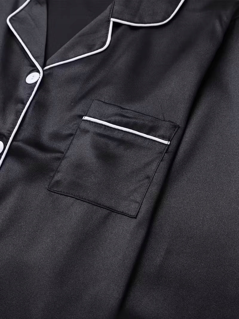 Damska Satynowa Piżama