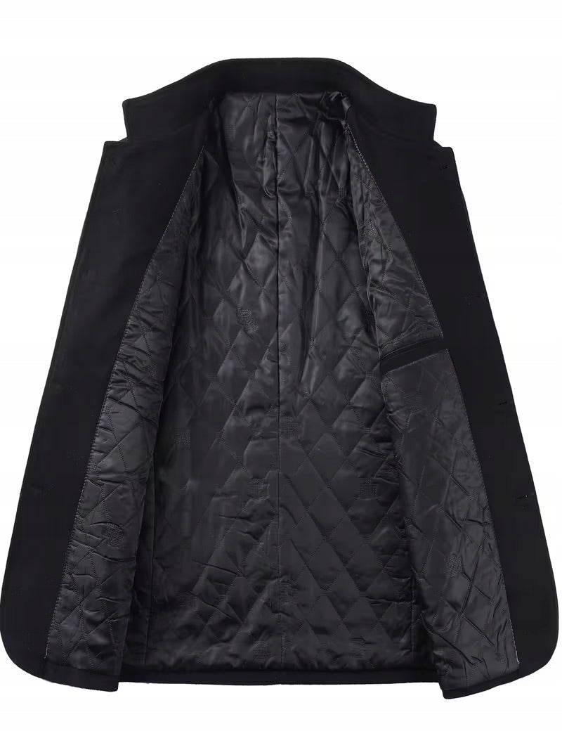 Męski Płaszcz z Wełną