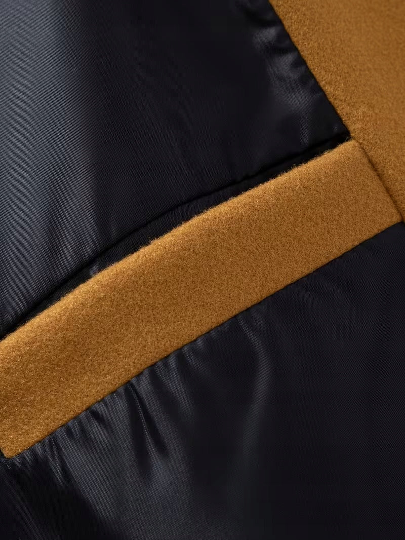 Męski Płaszcz Dwurzędowy