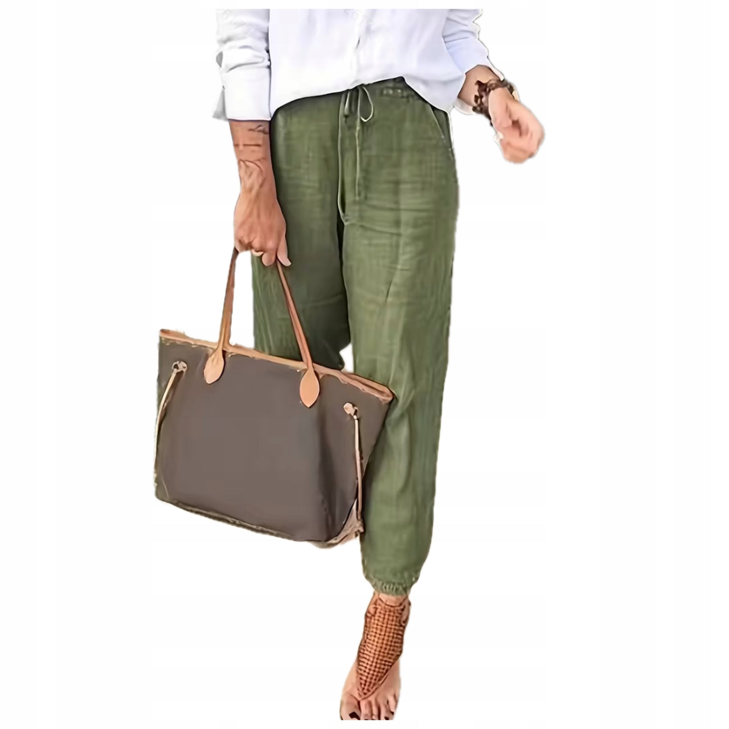 Damskie Spodnie z Bawełną