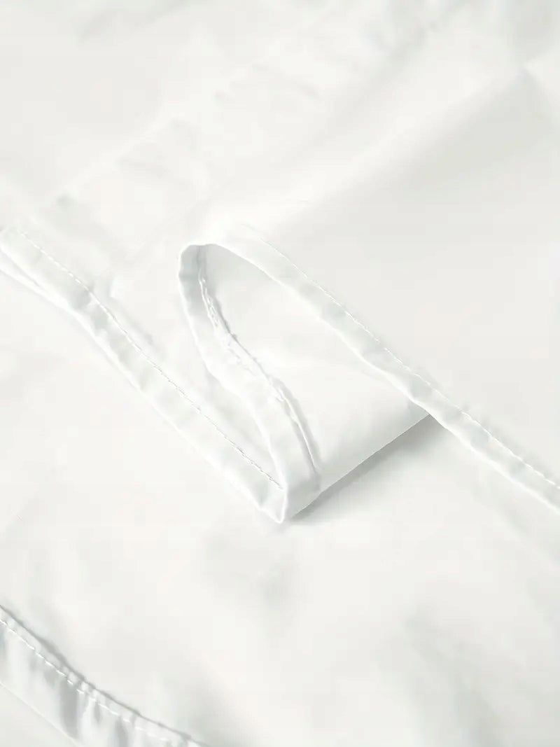 Męska Koszula Bawełniana na Guziki z Krótkim Rękawem – Old Money