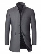 Męski Płaszcz z Wełną