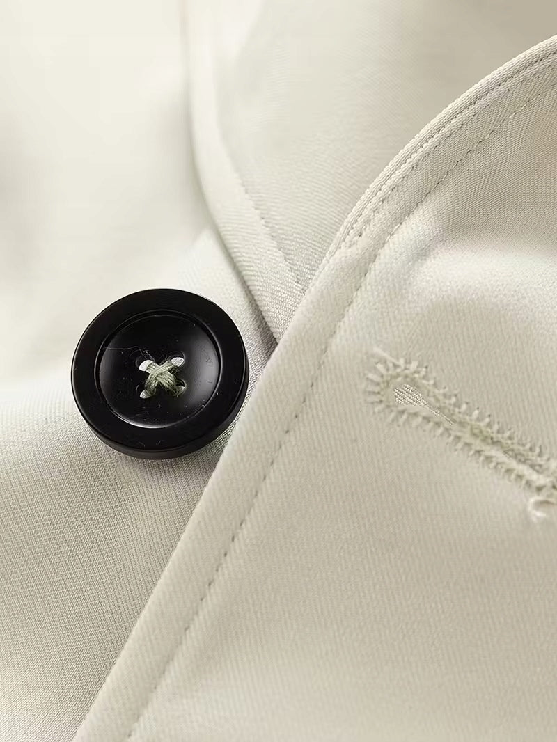 Męski Trencz Dwurzędowy