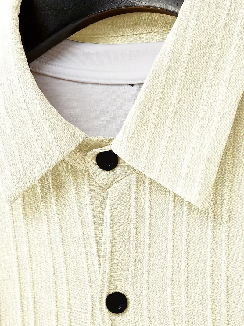 Męski Letni Zestaw Koszula i Spodenki - Old Money