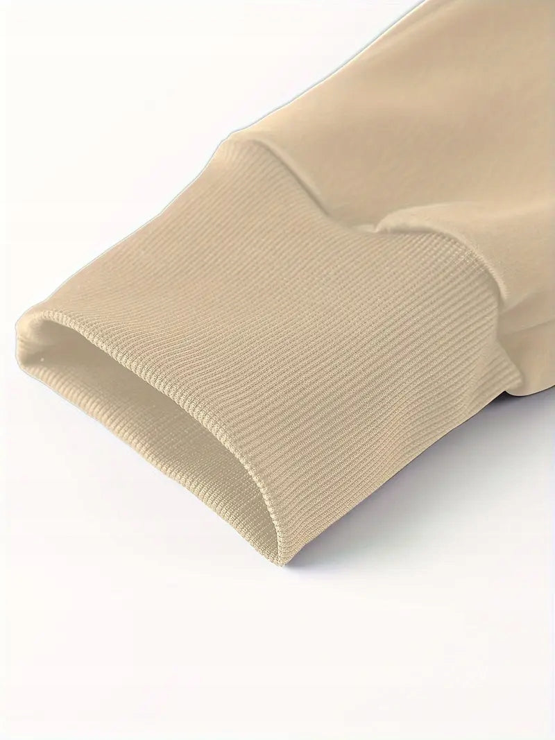 Męski Komplet Bluza na Zamek + Spodnie ze Sznurkami - Old Money