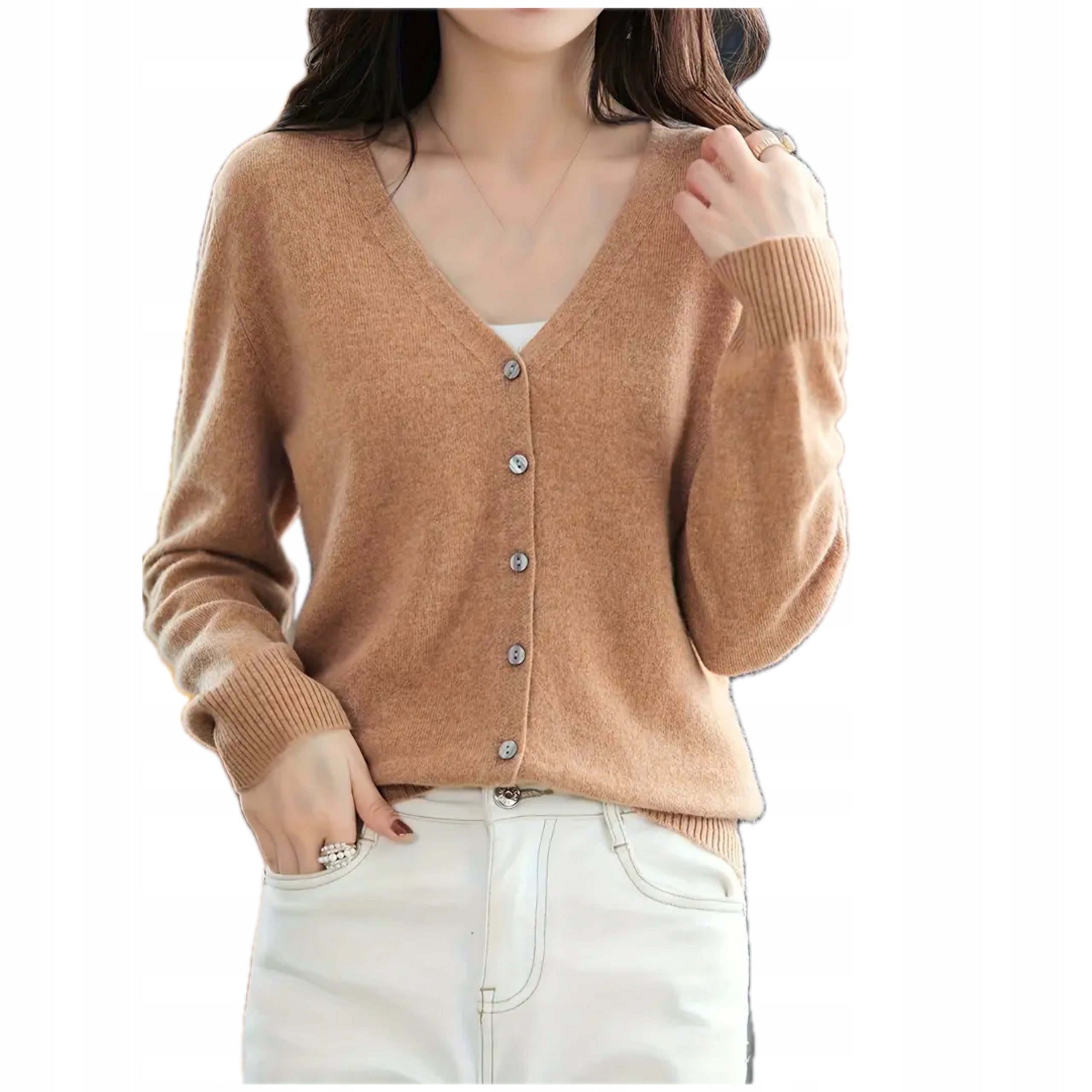 Damski Kardigan z Wiskozą