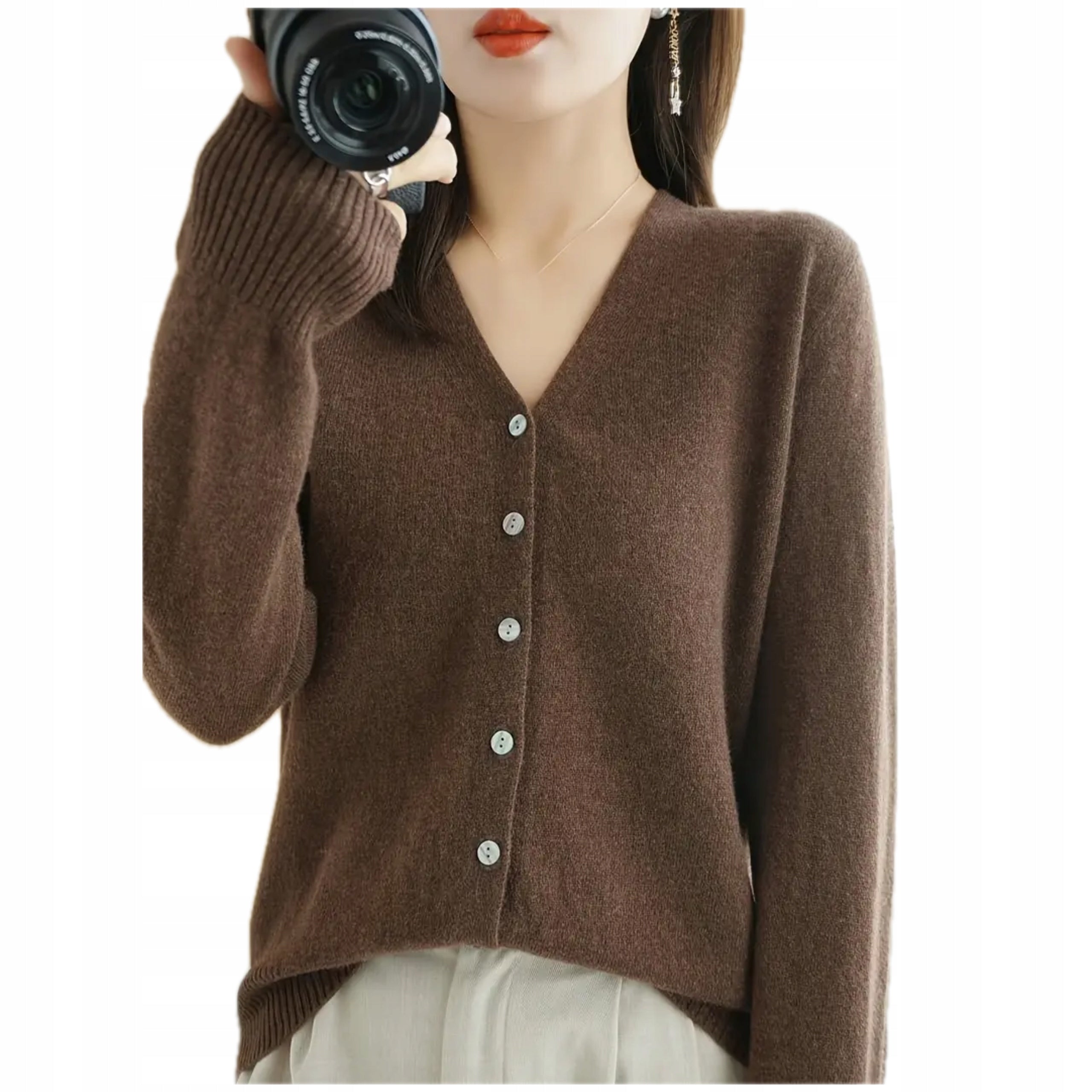 Damski Kardigan z Wiskozą