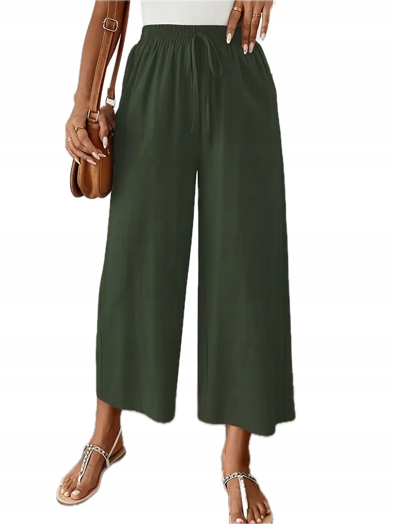 Damskie Letnie Spodnie z Bawełny