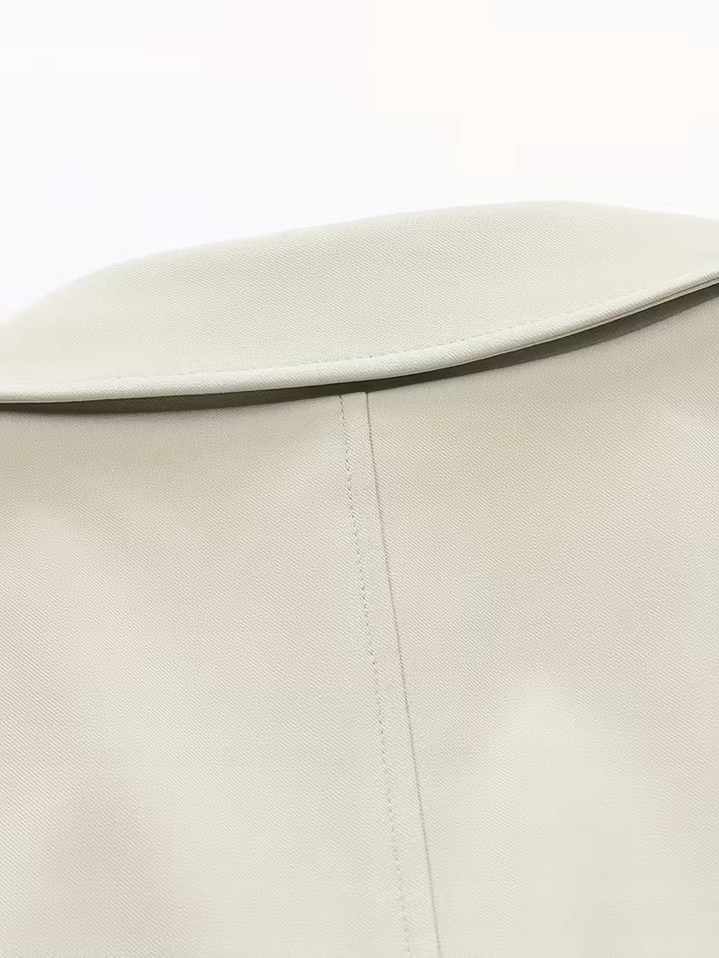 Męski Trencz Dwurzędowy