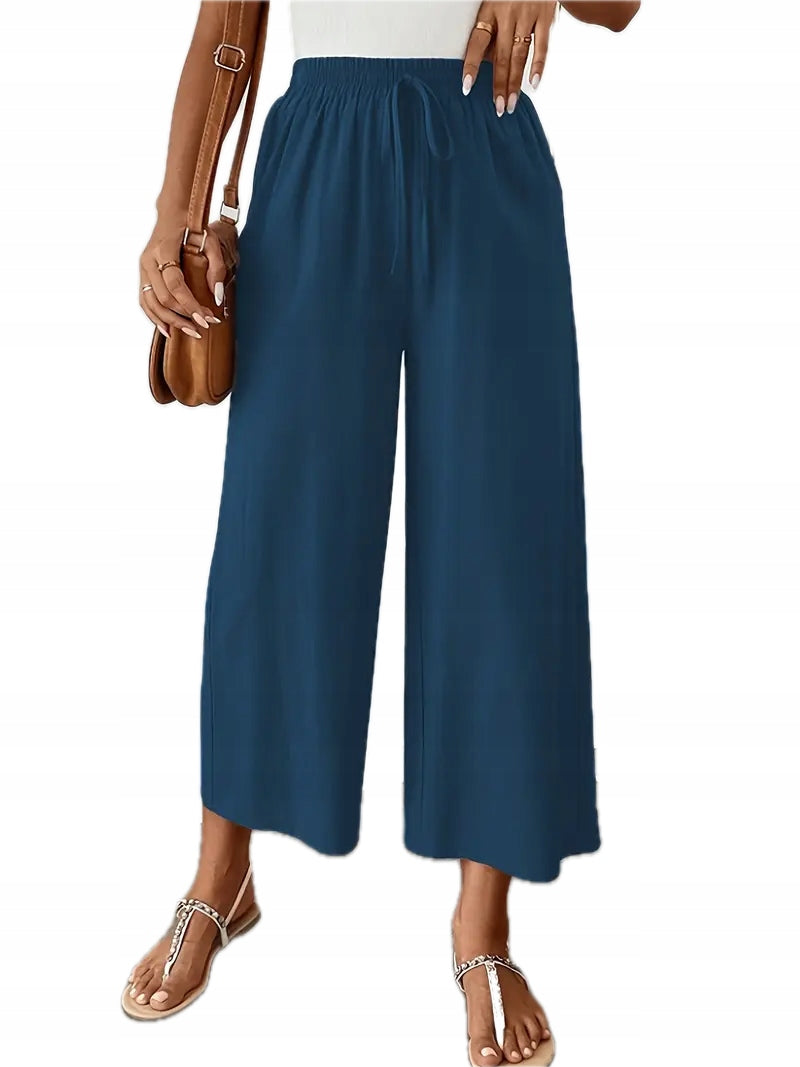 Damskie Letnie Spodnie z Bawełny