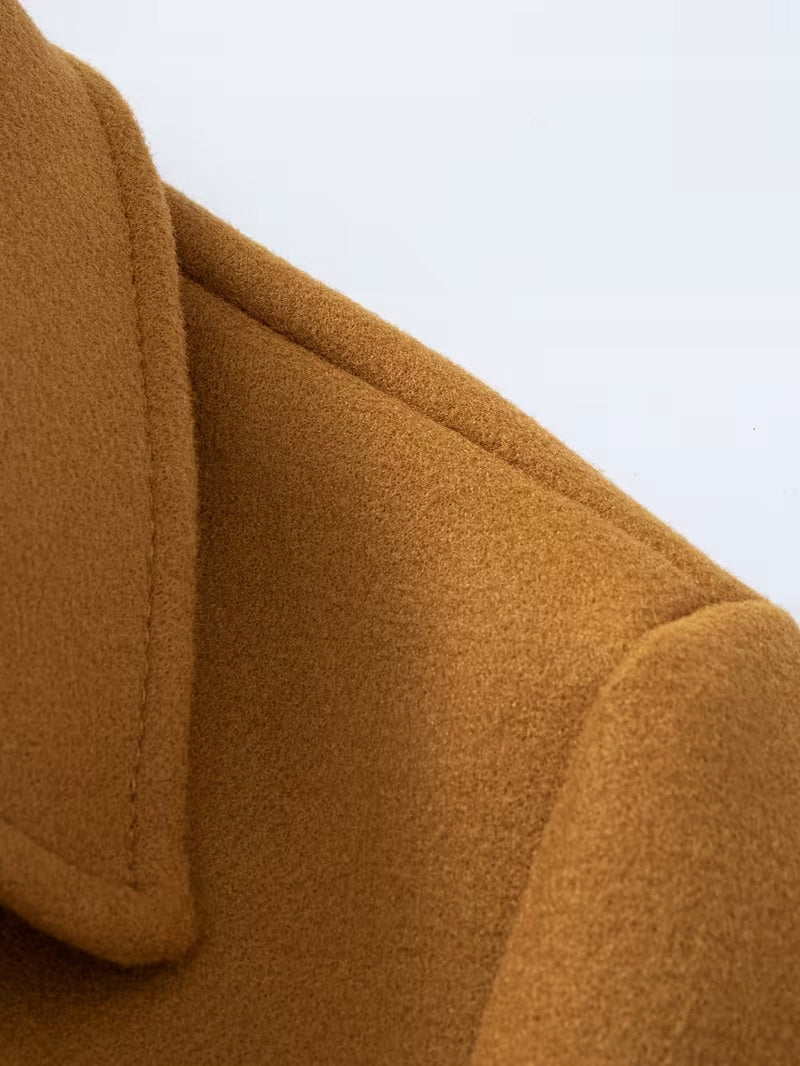 Męski Płaszcz Dwurzędowy